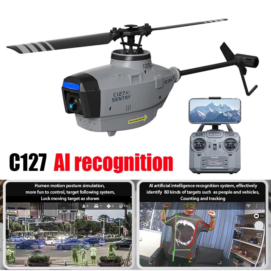 RC ERA C127 AI Ʈ ̴ 귯ø  FPV, HD ī޶ , Ϸ  ̱ е,  4ch RC ︮, 1080p